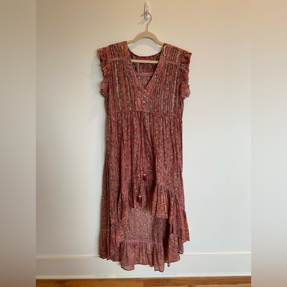 Kitsch & Pop Hi Lo Floral Maxi Dress, Size Medium/Large